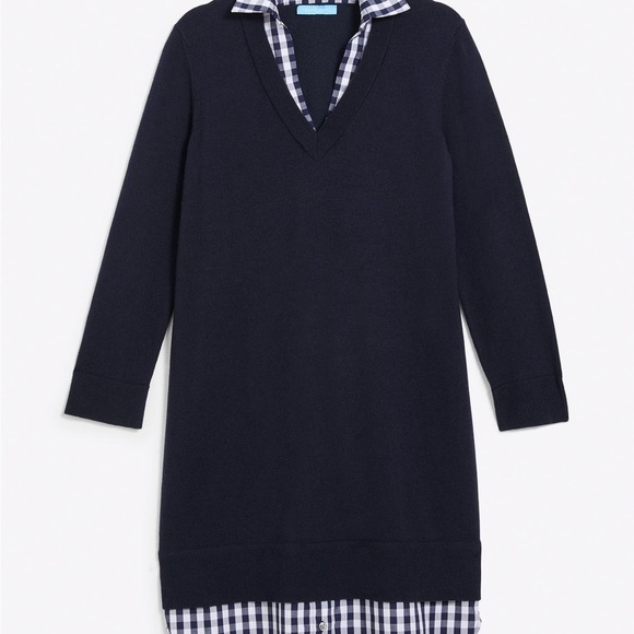 Draper James Dresses & Skirts - Draper James Wool and Cotton Combo Sweaterdress in Navy Size 1X NWT